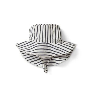Pehr Striped Navy and White Kids Sun Hat